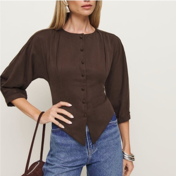 Reformation Tops - Reformation Martha Top Cafe 6